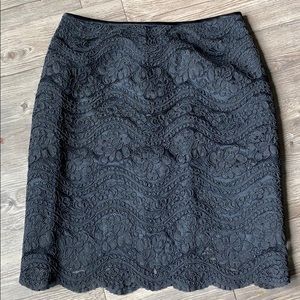Black lace top skirt. Not lightweight.